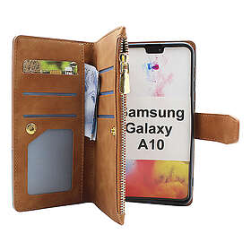 billigamobilskydd.se XL Standcase Lyxfodral Samsung Galaxy A10 (A105F/DS) (Brun) 49344