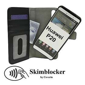 CoverIn Skimblocker Magnet Fodral Huawei P20 (EML-L29) (Svart) 36066