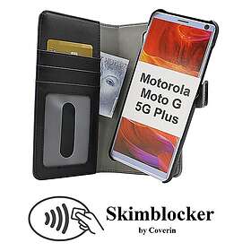 CoverIn Skimblocker Magnet fodral Motorola Moto G 5G Plus (Svart) 38733