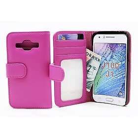 CoverIn Plånboksfodral Samsung Galaxy J1 (SM-J100H) (Hotpink) 15089