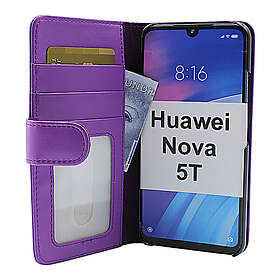 CoverIn Skimblocker Plånboksfodral Huawei Nova 5T (Lila) 35133