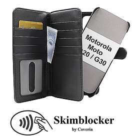 CoverIn Skimblocker XL Magnet Fodral Motorola Moto G20 G30 (Svart) 40367