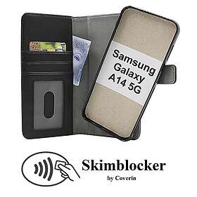 CoverIn Skimblocker Magnet Fodral Samsung Galaxy A14 4G 5G (Svart) 48137