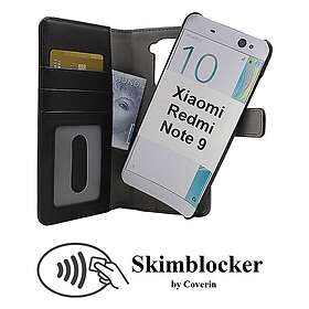 CoverIn Skimblocker Magnet Fodral Xiaomi Redmi Note 9 (Svart) 35154