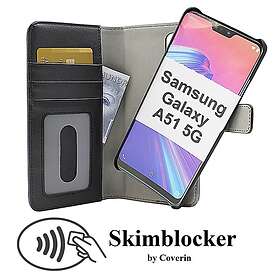 CoverIn Skimblocker Magnet Fodral Samsung Galaxy A51 5G (A516B/DS) (Svart) 37715