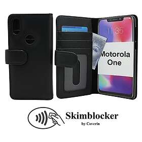 CoverIn Skimblocker Plånboksfodral Motorola One (Svart) 28948