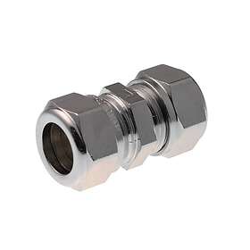 VSH Fittings Rak koppling Super D1400F 2klämring 12mm krom