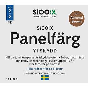 SiOO:X Ytskydd Panelfärg 10l 23 Almond Brown 1622310-SE 10L