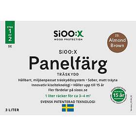 SiOO:X Träskydd Panelfärg 3l 23 Almond Brown 161233-SE 3L