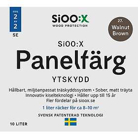 SiOO:X Ytskydd Panelfärg 10l 27Walnut Brown 1622710-SE 10L
