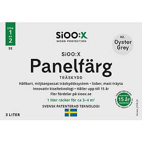 SiOO:X Träskydd Panelfärg 3l 02 Oyster Grey 161023-SE 3L