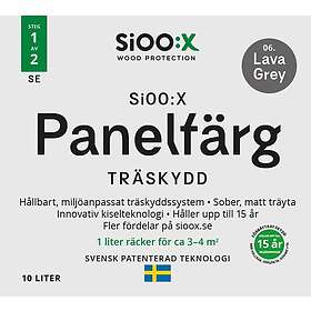 SiOO:X Träskydd Panelfärg 10l 06 Lava Grey 1610610-SE 10L