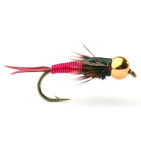 Umpqua flugor Copper John Red Nymfe Beadhead 16