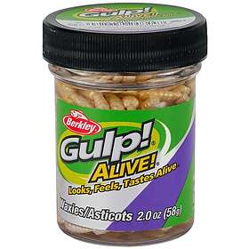 Berkley Gulp Alive "Waxies" maggot White