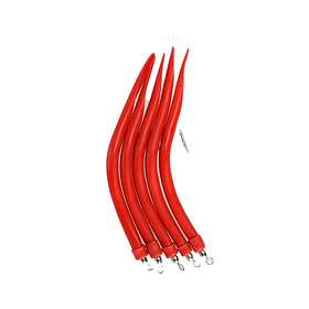 Columbi Gummimakk Rød #6/0 5 pack