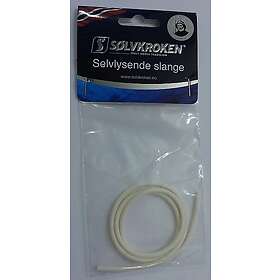 Solvkroken Sölvkroken Självlysande gummislang 3mm Vit