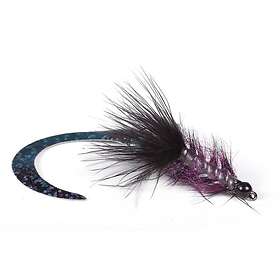 Umpqua Flies Wiggle Tail Borstmask Black Bead Head Kvalitétsflugor från kända le