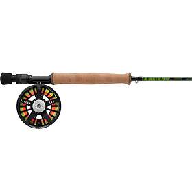 Primal Rod Co Conquest/ Flylab Exo 9' #8 4-delat flugsett med backing och lina