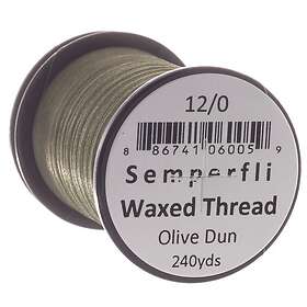 Semperfli Classic Waxed Thread Olive Dun Olive Dun 12/0