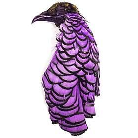 Veniard Amherst Pheasant Head No.2 Dyed Purple Diamantfasan komplett huvud