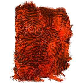 Keough Softhackle patch Grizzly Orange Supermjuka hackles