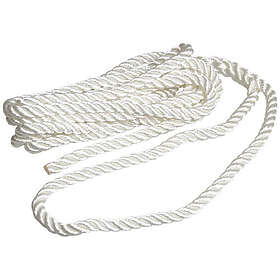 Robline förtöjningslina 3-slagen vit, 16mm x 6m