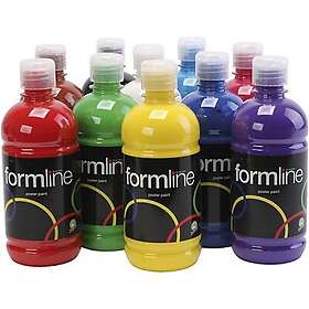 Formline Hobbyfärg Mixade Färger 10x500ml