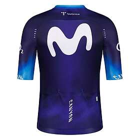 Gobik Infinity Movistar Team 2023 Short Sleeve Jersey Lila 2XL Women's
