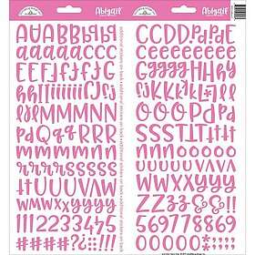 Doodlebug Design Alfabet Stickers Abigail Font Bubblegum