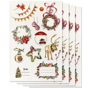 Galleri Papper Stickers Julmotiv 4 ark 12x18 cm