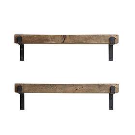 Hanah Home Vägghylla LM5 Svart Valnöt 40 16