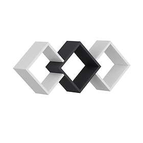 Hanah Home Vägghylla Galaxy Vit Antracitgrå 102 42