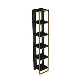 Hanah Home Bokhylla Guldfärg svart 32 179