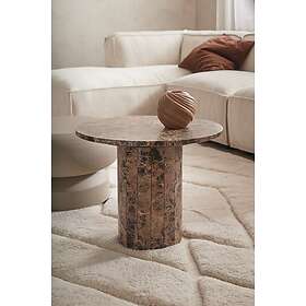 Ellos Sofabord Combo i marmor Ø 51 cm Brun 41