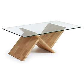 Kave Home Soffbord WALEA ek/transparent glas Transparent 120