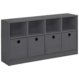 Loft24 Bokhylla Alpi Grå 125 65