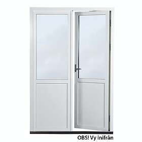 Elitfönster Parfönsterdörr Original Trä Fönsterdörr EDF2 12x21-12 Vit 3-Glas 120 Ö 12/21-12