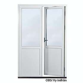 Elitfönster Parfönsterdörr Original Aluminium Fönsterdörr AD2 16x22-13 Vit 3-Glas Alu 130 Ö ADF2 16/22-13