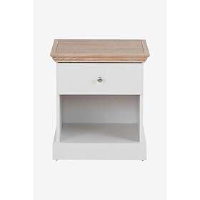 Loft24 Koffertbord Binz Hvit/Sonoma Ek 3D 90 45