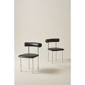 Jotex CATALINA stol 2-pack Svart Läder Polyestervadd