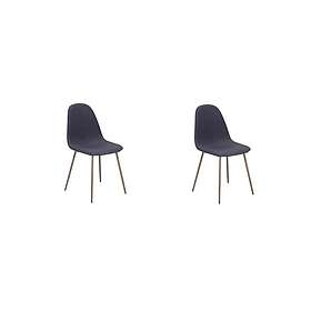 Homeroom Matstol Anna, 2-pack svart/trä