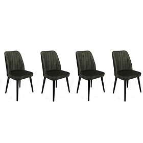 Hanah Home Tuoli Alfa 4 st. Kaki/Svart 50 90