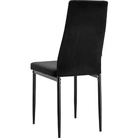 Loft24 Matsalsstol Kelly Svart Sammet 42 96