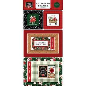 Carta Bella Paper Chipboard Die Cuts Happy Christmas Frames