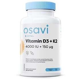 Osavi Vitamin D3 + K2 4000IU + 150mcg 120 Capsules