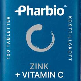 Pharbio Zink + Vitamin C 100 Tabletter