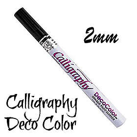 Marvy Uchida Kalligrafi Penna 2mm DecoColor Liquid Black