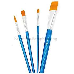 Hobby and Crafting Fun penslar Platta Rund Mixat Set 4 st