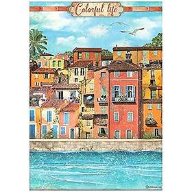 Stamperia Decoupage Papper Blue Dream Colorful Life