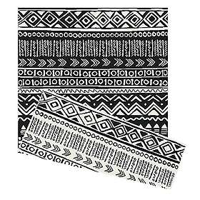 Tribal Duo Weave Indoor/Outdoor Rug Black 230 X 160Cm